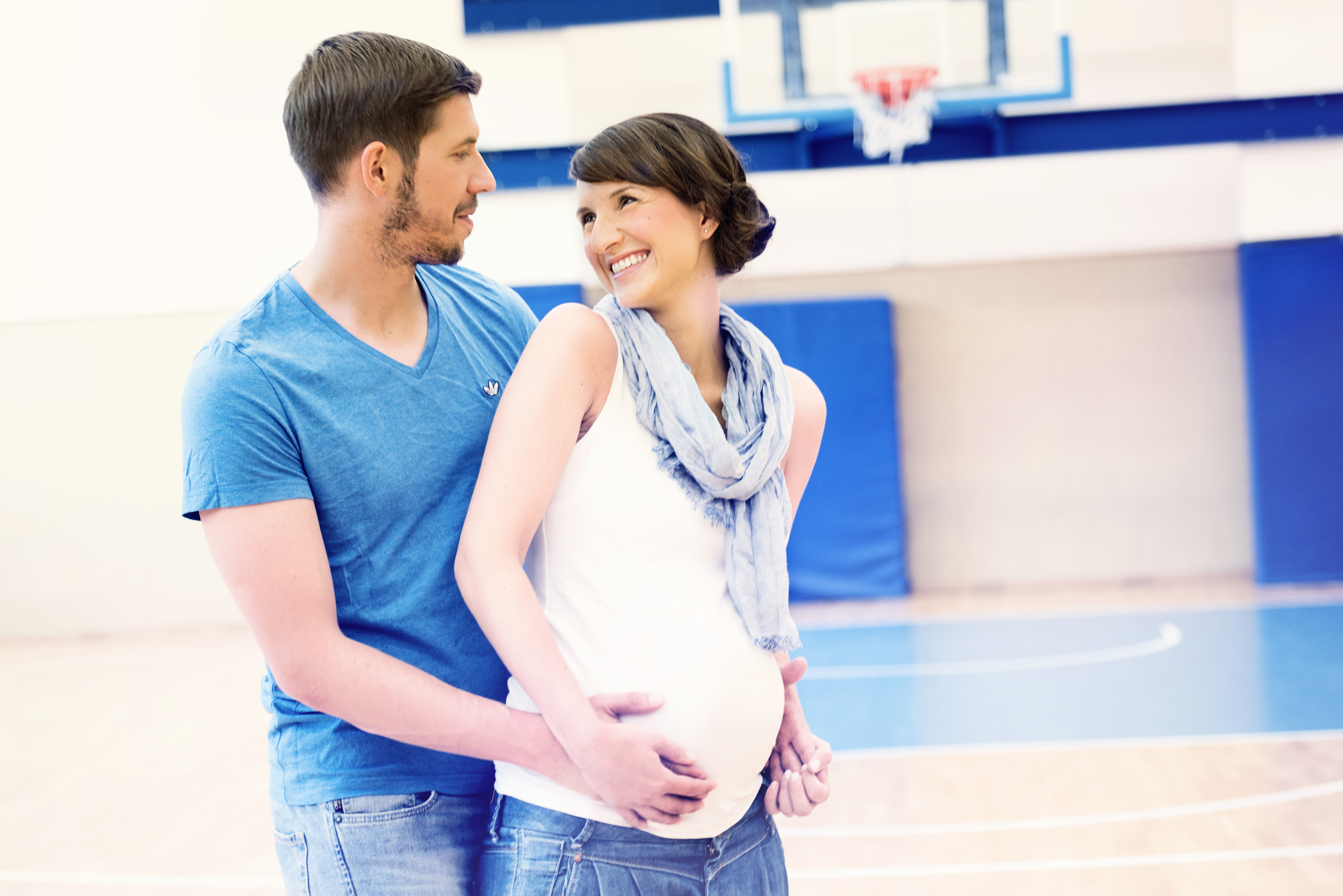 Ein sportliches Babybauchshooting